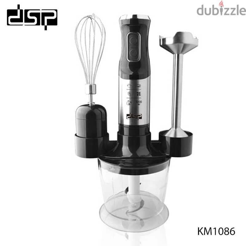 Dsp KM1086, Hand Blender Stainless Steel 4-in-1 1