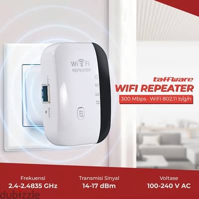 WiFi Range Extender - Internet Booster & Wireless Signal Repeater