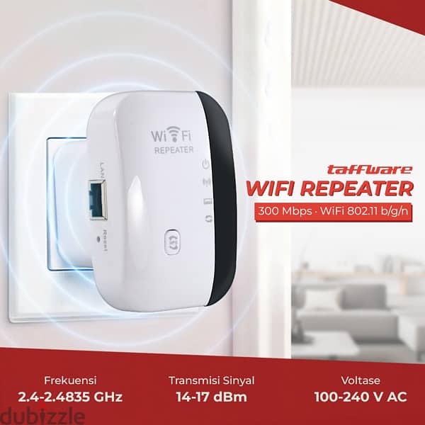 WiFi Range Extender - Internet Booster & Wireless Signal Repeater 0