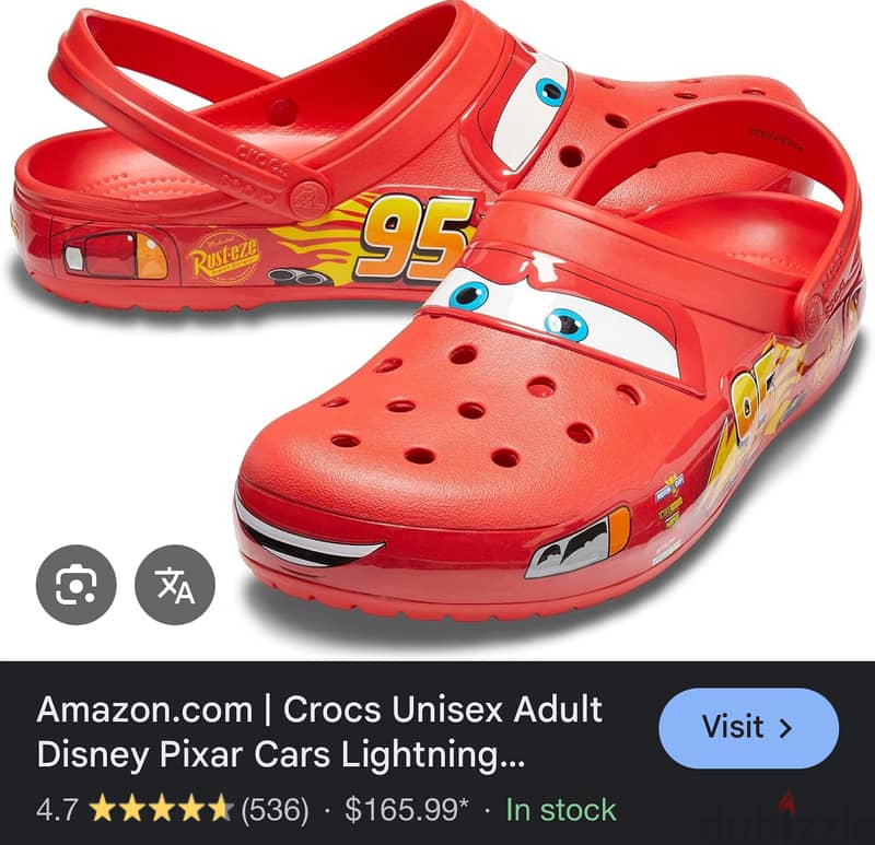 Lighting mcqueen crocs worn 3 times 0