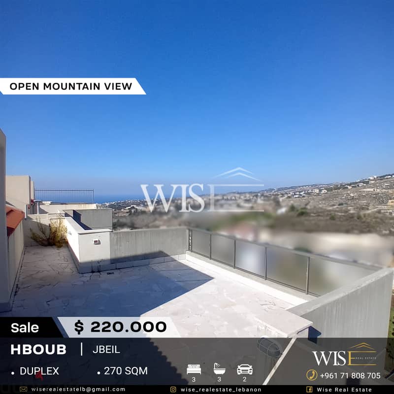  270 SQM Duplex for SALE in Hboub-Jbeil! 0