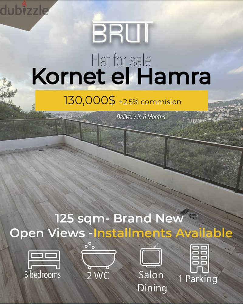 125 sqm apartment for sale in Kornet el Hamra Metn 0