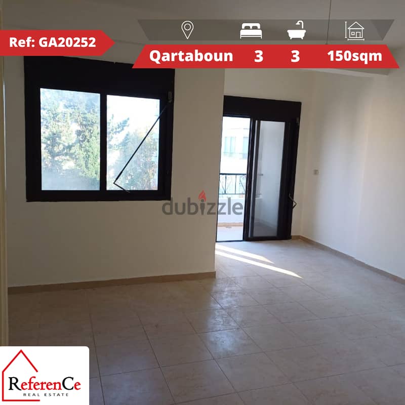 New apartment in Kartaboun شقة للبيع في قرطبون 0