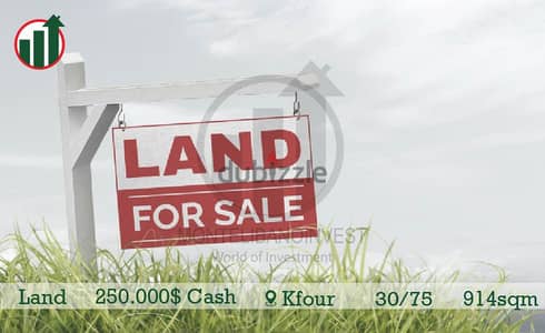 Land For Sale In Kfour!!