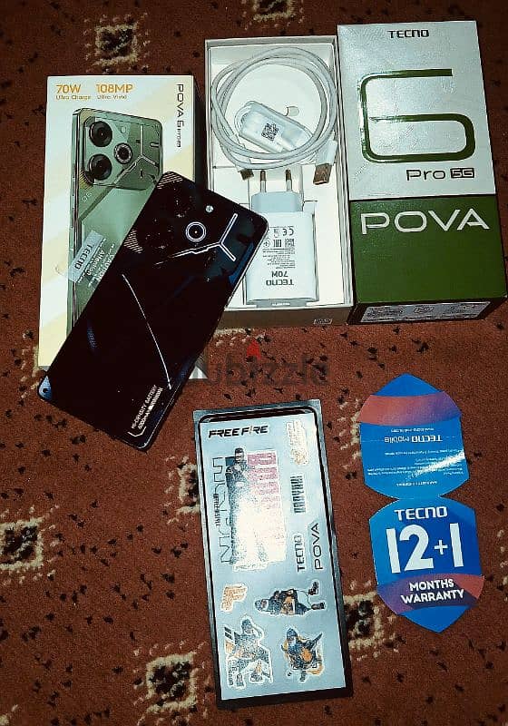 pova 6 pro 24ram 256gb used 0