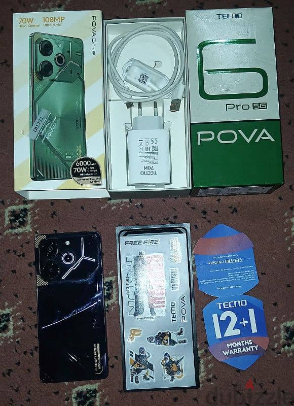 pova 6 pro 24ram 256gb used 2