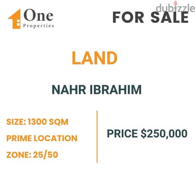 LAND FOR SALE IN NAHR IBRAHIM