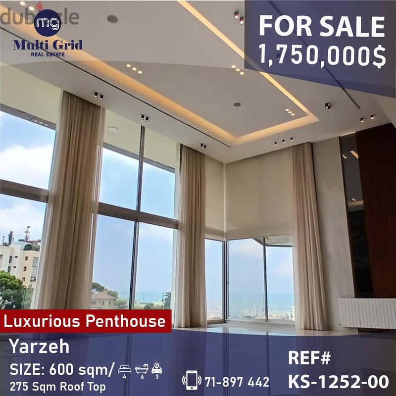 KS-1252-00 / Penthouse for Sale in Yarzeh 0