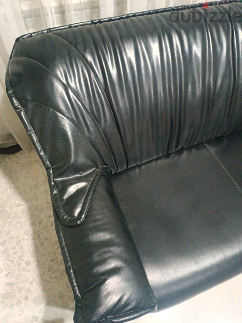 Leather Sofa Set (3 sofas) - LIKE NEW 3