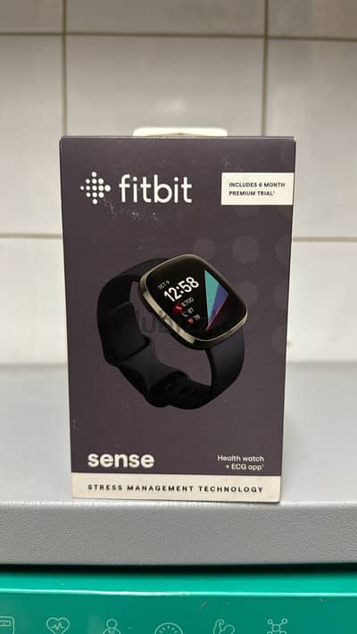 Fitbit sense Graphite Stainless Steel case & carbon band