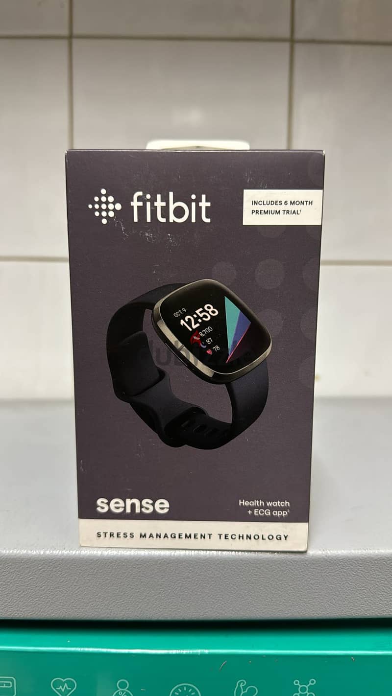 Fitbit sense Graphite Stainless Steel case & carbon band 0