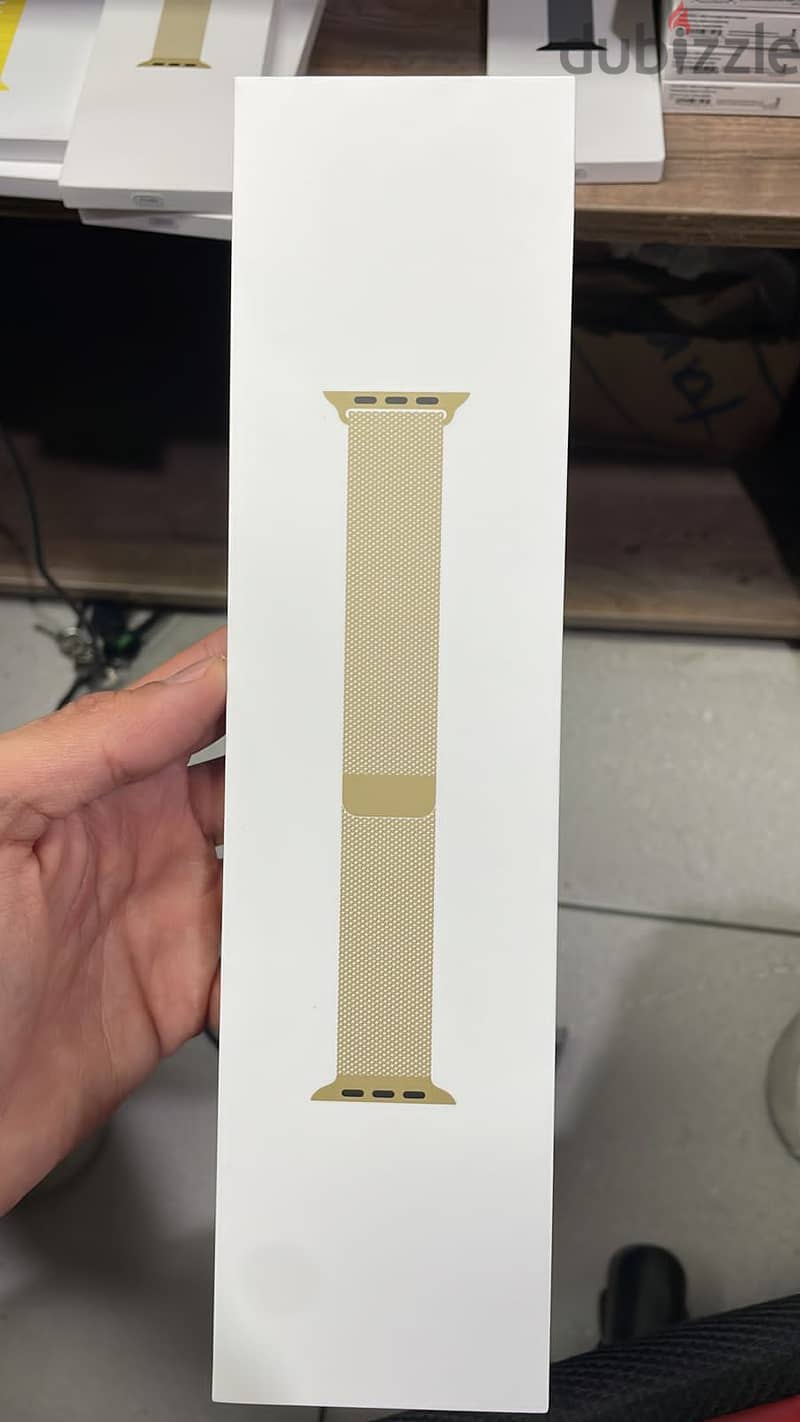 Original band gold milanese loop stainless steel apple watch 45mm ama 0