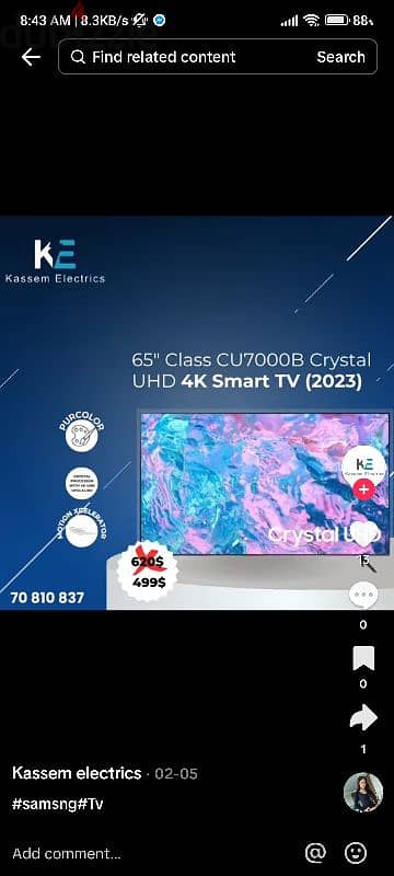 tv Samsung smart 32 43 50 55 58 65 6