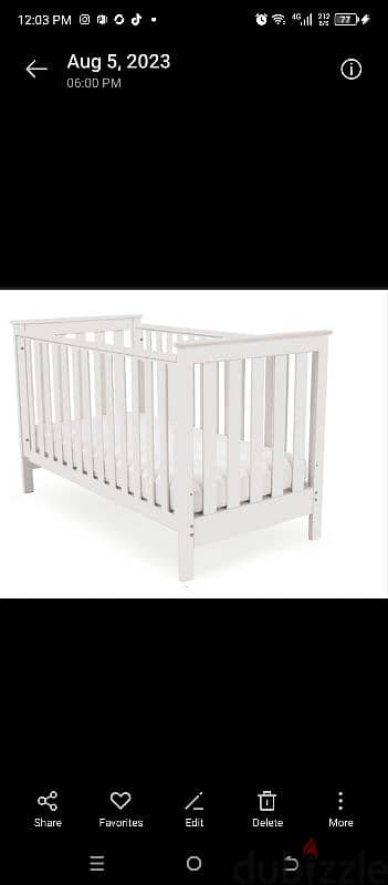 crib white color 0