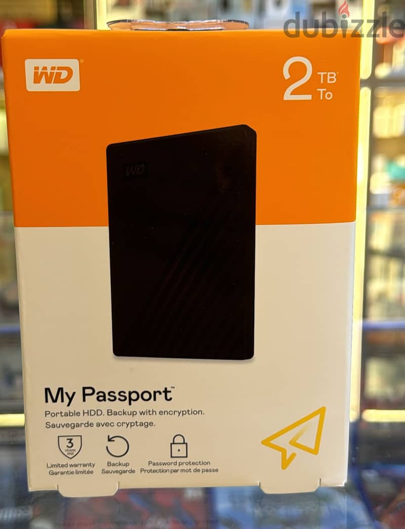 Western Digit My Passport hard disk 2TB great & last price 0