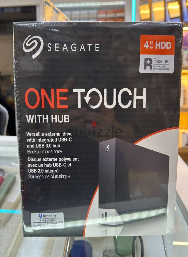 Seagate One touch hub 4tb external hard drive original & new offer 0