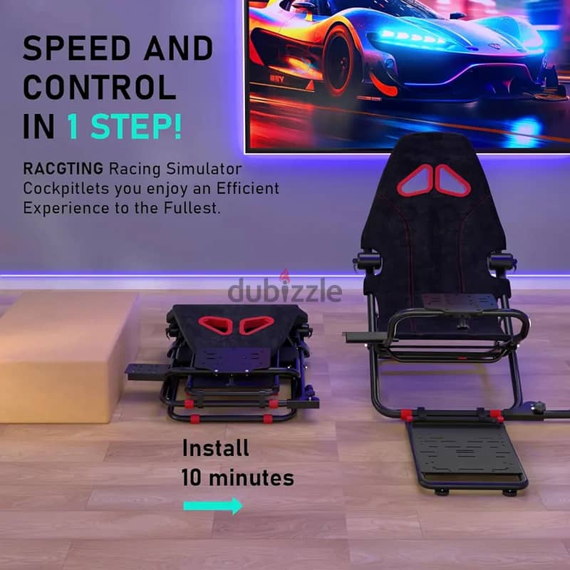 Foldable Racing Simulator, Racing Simulator Cockpit, Racing Seat 1