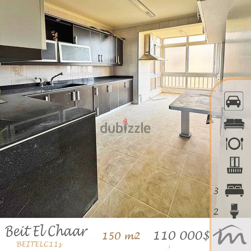 Beit El Chaar | Catchy 3 Bedrooms Apartment | Hot Investment | Balcony 0