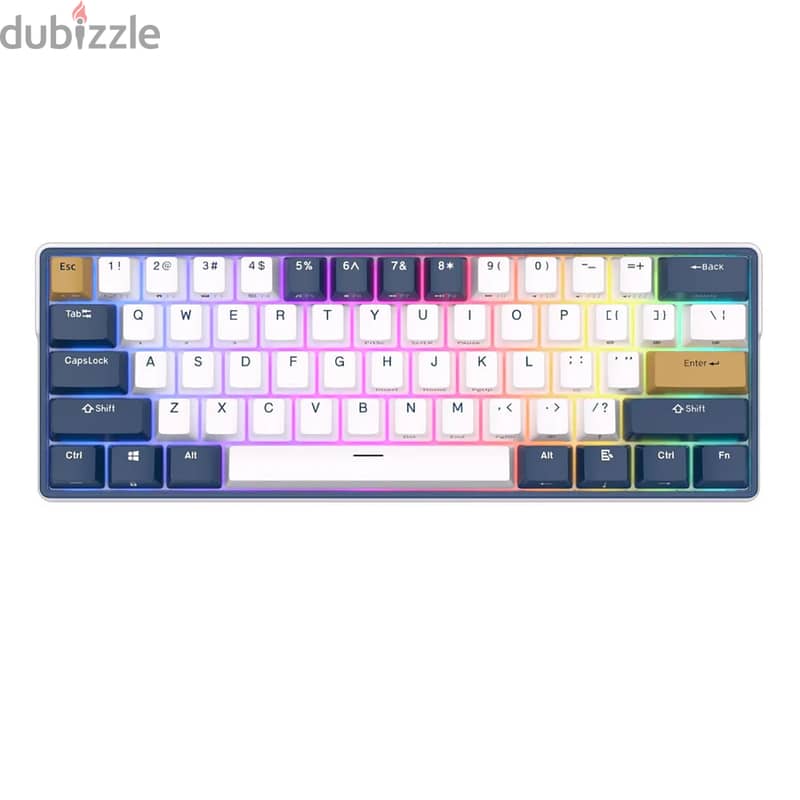 Royal Kludge RK61 Triple RGB 61-Keys Hot-Swappable Mechanical 60% 1