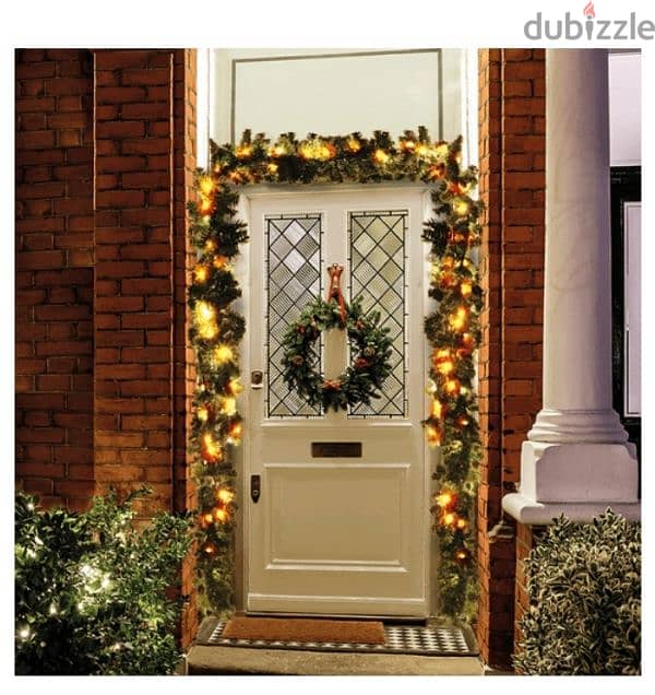 German store artificial fir led garland 0