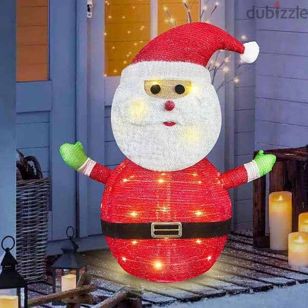 German store lighted Christmas Santa claus 0