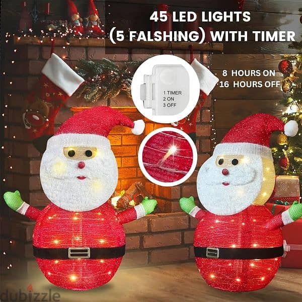 German store lighted Christmas Santa claus 2