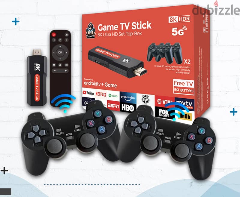 GAME TV STICK 8K wireless josystick-  10000 Plus Games 2024 release 0