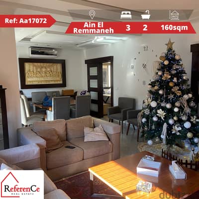 Furnished apartment in Ain El Remmaneh شقة مفروشة في عين الرمانة