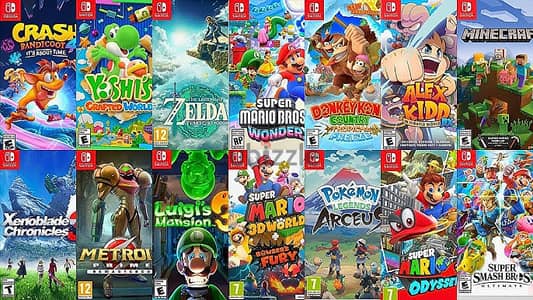 Large collection of new Nintendo Switch games - ask for prices