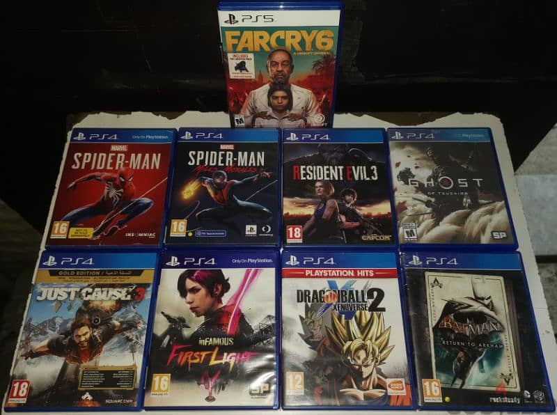 New sealed and used PS4 games. 10