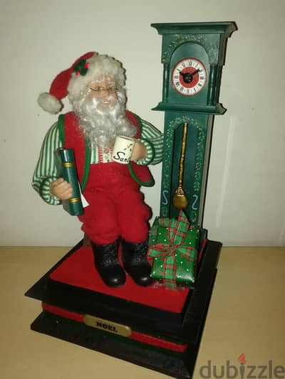 Holidays creation musical Santa clause 30*20 cm