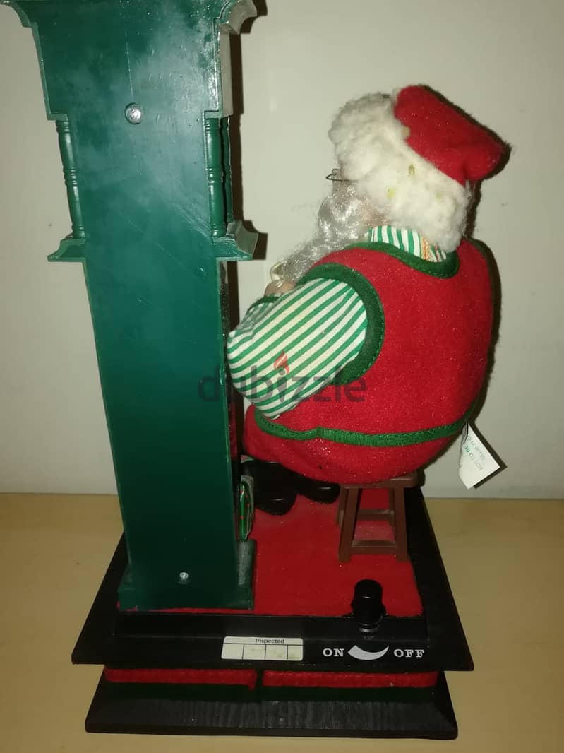 Holidays creation musical Santa clause 30*20 cm 3