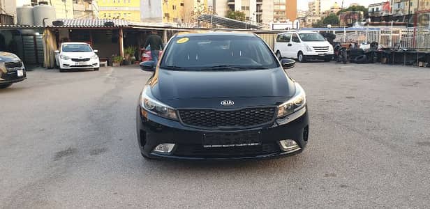 Kia Cerato 2017 black color new tires like new