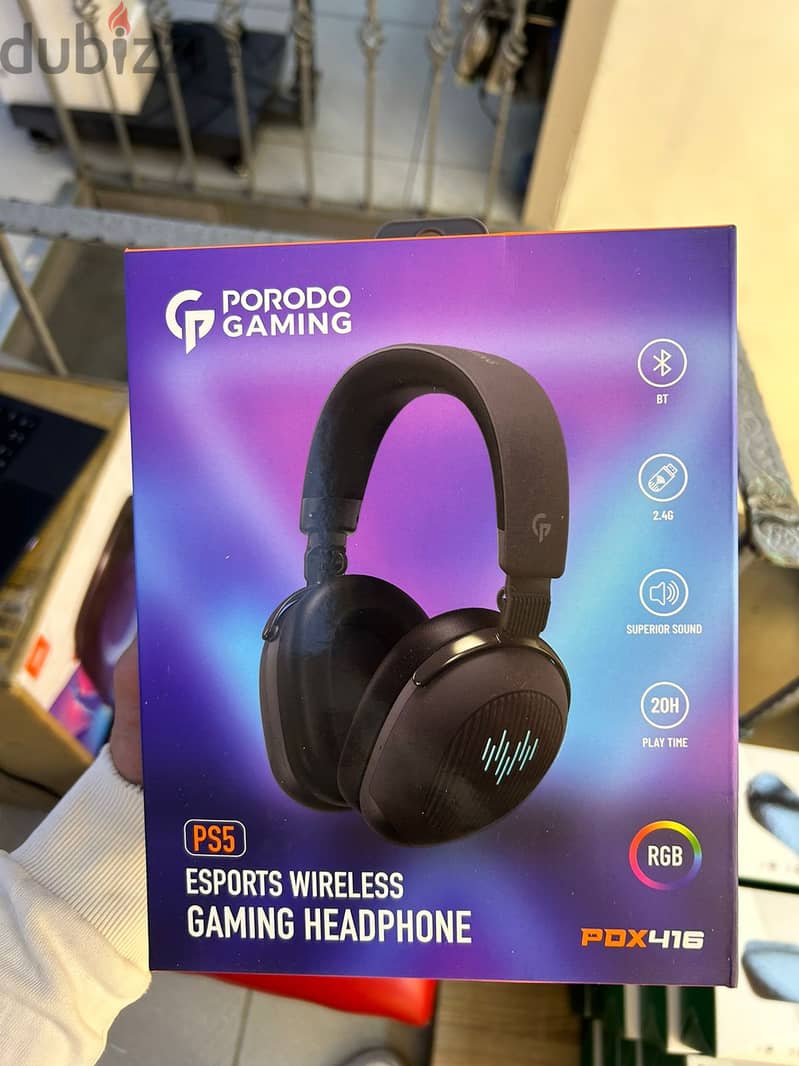 Porodo gaming esports wireless gaming headphone pdx416 great & good o 0