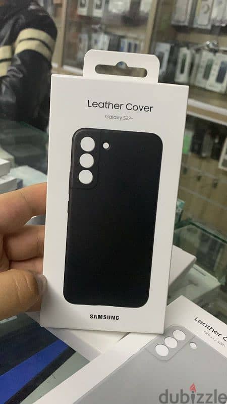 leather cover samsung s22 plus +  black 0