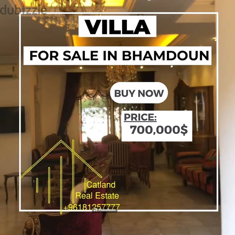 Villa for Sale in Bhamdoun with Stunning Views and Spacious Garden 0