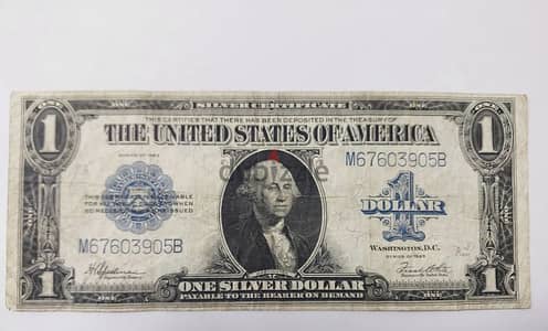 USA  Large One Dollar Banknote year 1923الدولار الاميركي الكبير