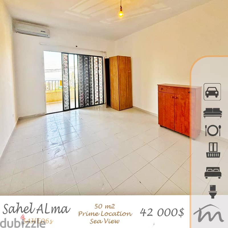 Sahel Alma | Catchy Rental Investment | 1 Bedroom Apartment | Sea View 0