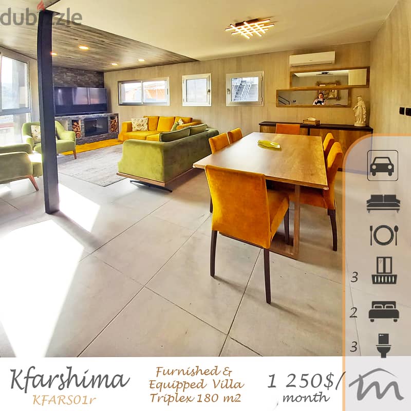 Kfarshima | Brand New VILLA | 2 Terraces | Furnished/Equipped | View 0