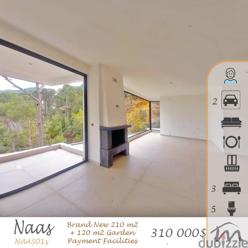 Bikfaya - Naas | Signature 210m² + Terrace/Garden | Payment Facilities 0