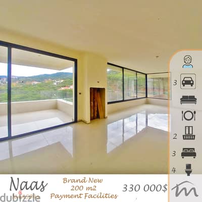 Bikfaya | Brand New 200m² | Payment Facilities | 2 Master Bedrooms