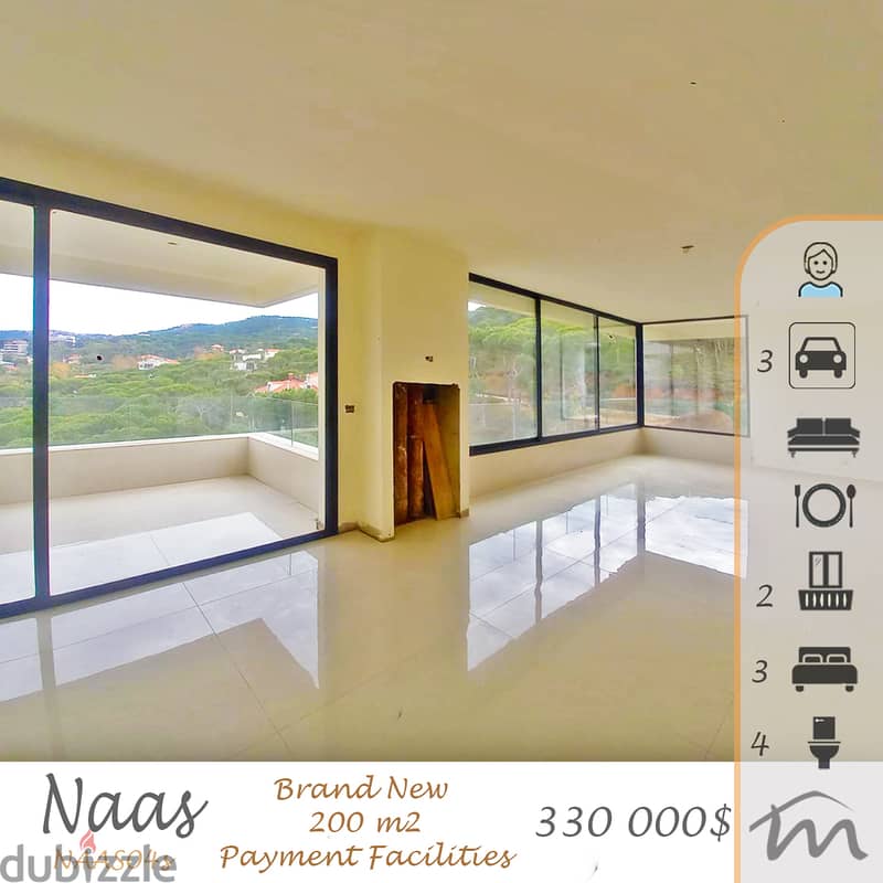 Bikfaya | Brand New 200m² | Payment Facilities | 2 Master Bedrooms 0