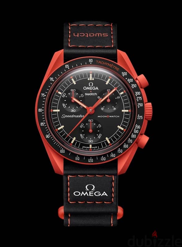 Omega Swatch Mission On Earth Lava Speedmaster 0