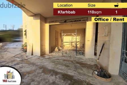 Kfarhbab 110m2 | Office | Renovated | Prime Location | Rent | YV |