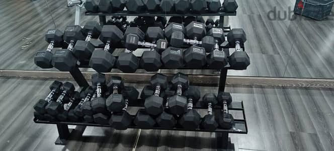 Dumbbells Hexagon gym like new home use 03027072 GEO SPORT EQUIPMENT