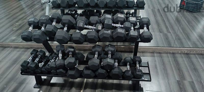 Dumbbells Hexagon gym like new home use 03027072 GEO SPORT EQUIPMENT 0