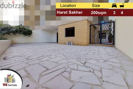 Haret Sakher 200m2 | 100m2 Terrace | Prime Location | New | View | IV