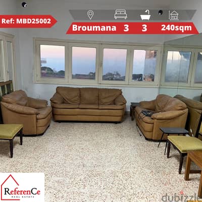 Apartment for sale in Broummana شقة للبيع في برمانا