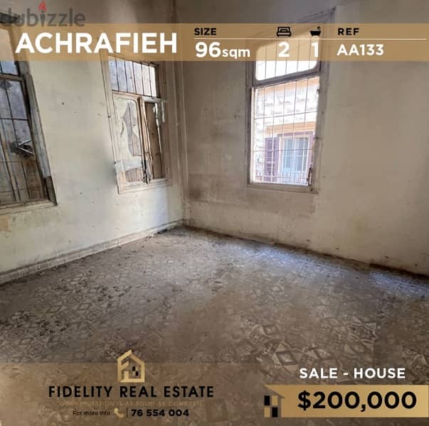 House for Sale in Achrafieh AA133 0