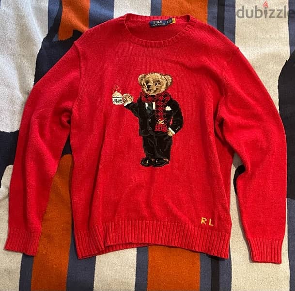 Ralph Lauren Polo Red Bear Sweater (Usual Price 625$) 0